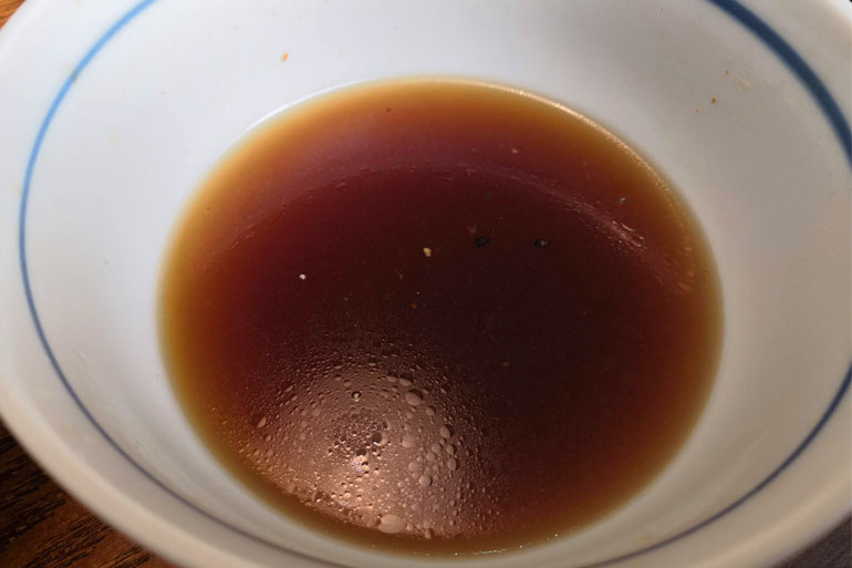 浦和 手打ちうどん まつ奈 割りスープ