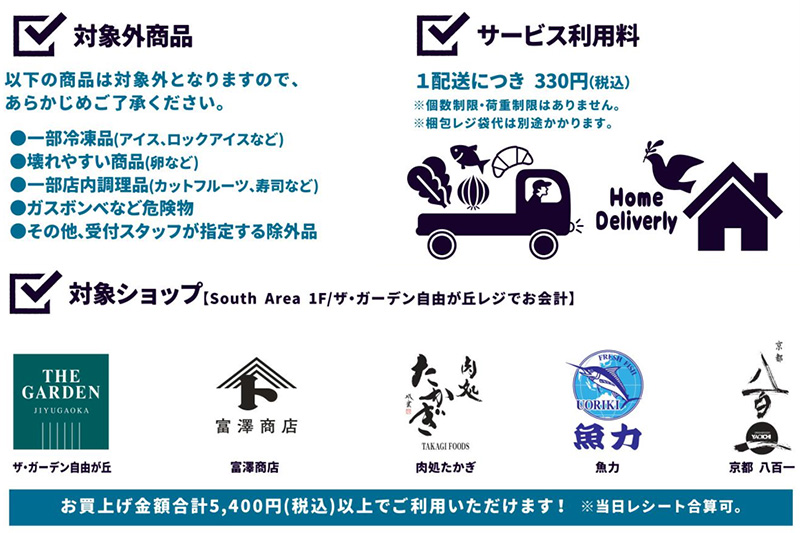 アトレ浦和で購入した商品を自宅まで配送しれくれるサービスが7月1日より開始「atre Home Deliverly（アトレ ホームデリバリー）」