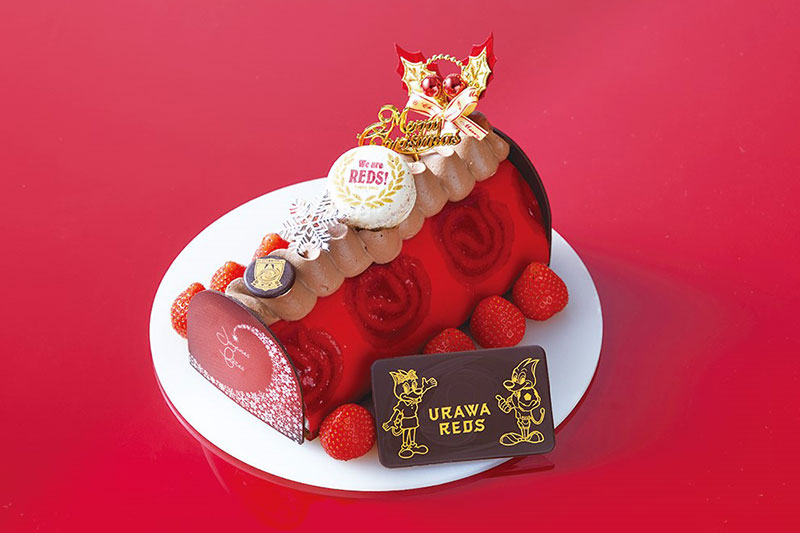 浦和レッズ オリジナルクリスマスケーキ（約9×16cm）6,200円