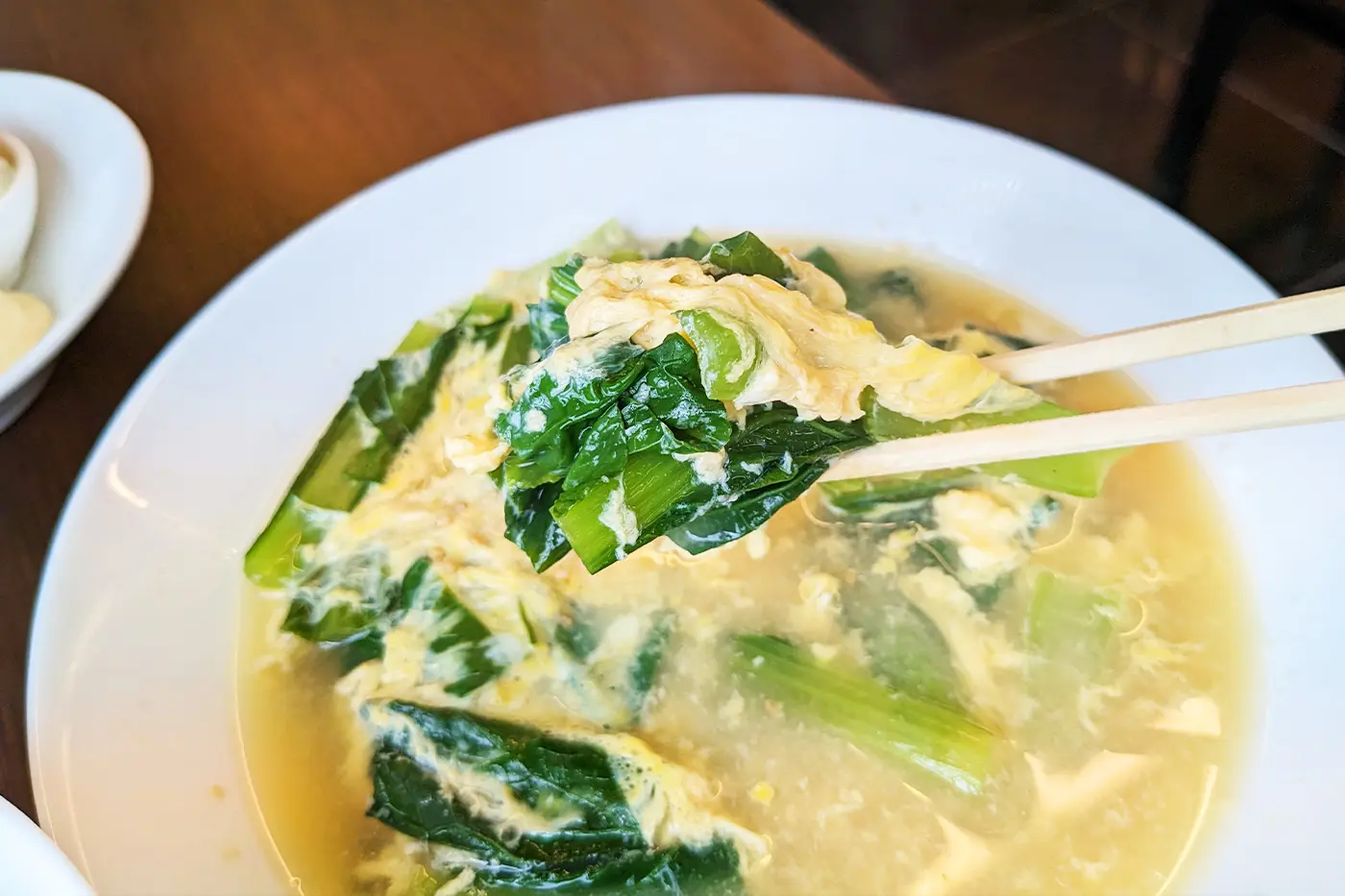 青菜の卵とじ