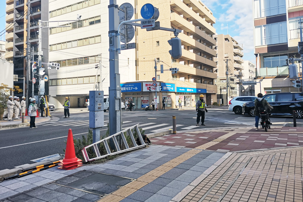 浦和駅周辺の旧中川道沿いの交差点2ヶ所がスクランブル信号になりました