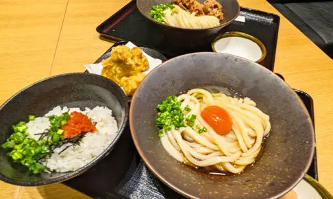 満腹セットと牛肉胡麻だれぶっかけうどん