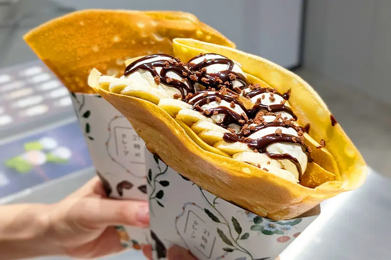 21時にアイスがクレープの販売開始！その名も「21時にクレープ
