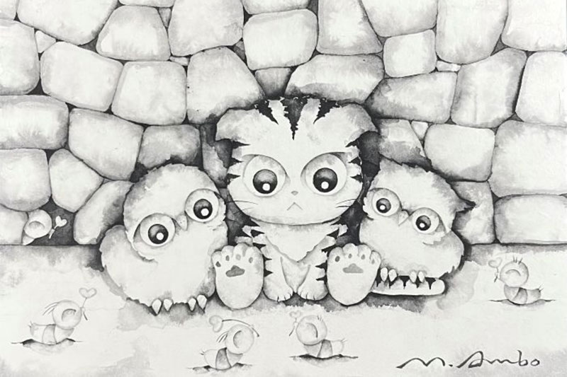 伊勢丹浦和で「現代墨絵作家 安保真展 momocoが浦和にやってくる！」2