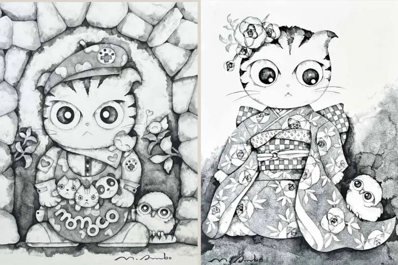 伊勢丹浦和で「現代墨絵作家 安保真展 momocoが浦和にやってくる！」2