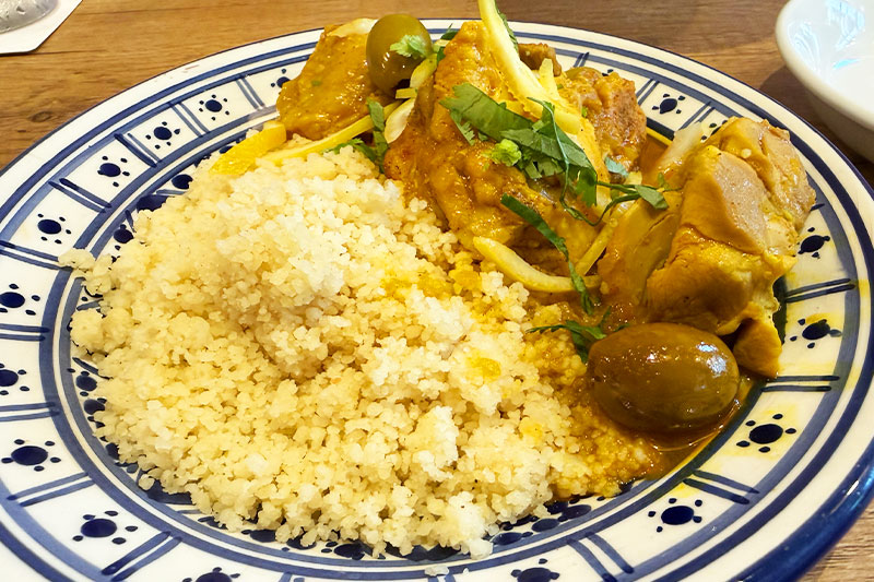 塩レモンチキンのクスクス